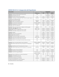 ANEXO ED-29-13 Integración del Expediente