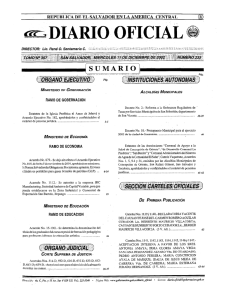 Diario Oficial de la República de El Salvador