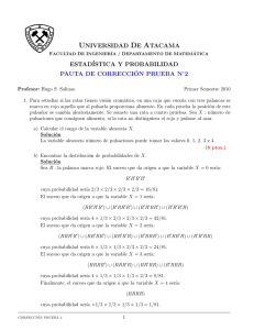 pauta prueba 2. - Universidad de Atacama