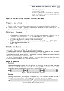Guía 1 - Comunicación en Serie. Interfaz RS-232.