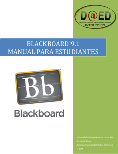 blackboard 9.1 manual para estudiantes - Ponce