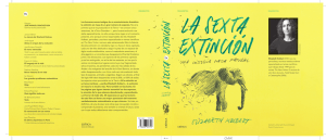 La sexta extinción - Blog Casa del Libro