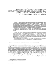 contribución al estudio de las estructuras tumulares en