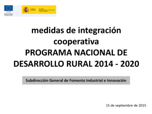 Programa Nacional de Desarrollo Rural 2014-2020