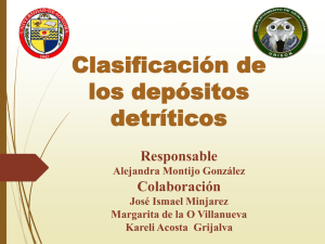 Clasificacion de Depositos Detriticos