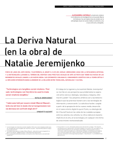 La Deriva Natural (en la obra) de Natalie Jeremijenko