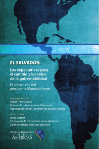 el salvador - Center for Democracy in the Americas