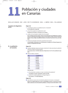 Población y ciudades en Canarias