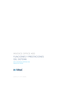 MiVoice Office 400 Funciones y prestaciones 4.0 - Ayudas