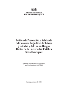 Política de Prevención - Universidad Católica Silva Henríquez