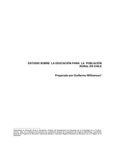 Estudio sobre la educación para la población rural en Chile