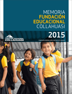 Memoria 2015 – Fundación Educacional Collahuasi