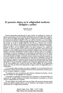 El panteon cleisico en lei religiosidad· mod~rna. (Religion y poder) .