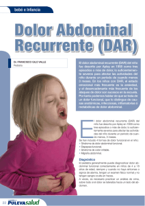 Dolor Abdominal Recurrente (DAR)