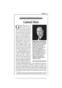 Gabriel Miró - Fundación Juan March