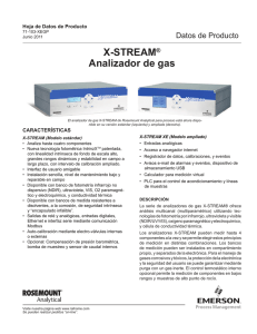 X-STREAM® Analizador de gas