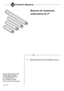 Motores de instalaciòn subacuática de 4