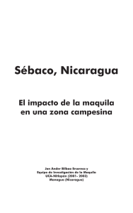 Sébaco, Nicaragua El impacto de la maquila en una zona