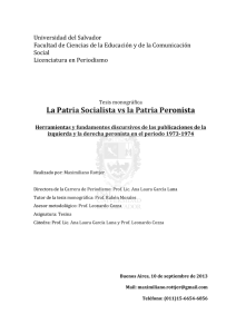 La Patria Socialista vs la Patria Peronista