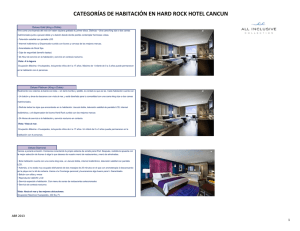 CATEGORÍAS DE HABITACIÓN EN HARD ROCK HOTEL CANCUN
