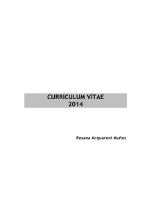currículum vítae 2014 - Universidad Complutense de Madrid