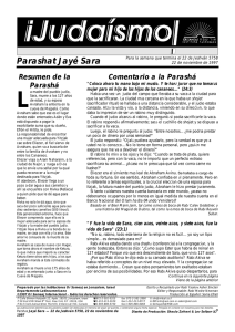 Parashat Jayé Sara