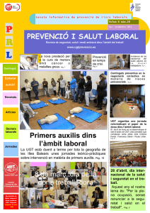 prevenció i salut laboral - Unión General de Trabajadores
