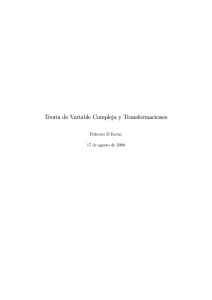 Teoria de Variable Compleja y Transformaciones