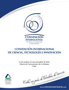 CONVENCIÓN CONVENCIÓN INTERNACIONAL DE CIENCIA