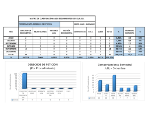 Informe de seguimiento julio-diciembre de 2015