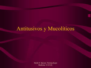 Antitusivos y Mucolíticos - Facultad de Medicina