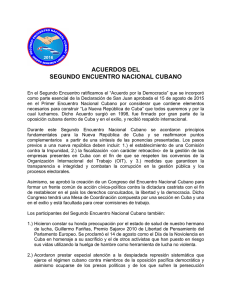 Acuerdos del II Encuentro Nacional Cubano