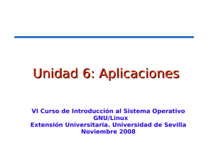 Unidad 6: Aplicaciones - Universidad de Sevilla