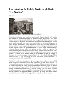 Las cr&oacute;nicas de Rub&eacute;n Dar&iacute;o en el diario &ldquo;La Naci&oacute;n&rdquo;