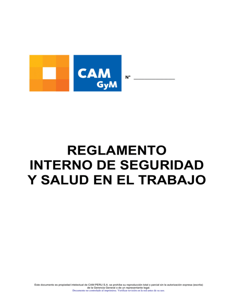 Reglamento Interno De Seguridad E Higiene Industrial