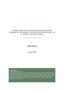Tendencias de los Centros de Educación Ambiental en Brasil
