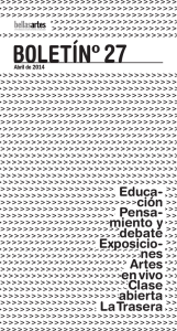 boletín nº 27 abril 2014 - Facultad de Bellas Artes