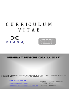 Currículum - Grupo Ciasa