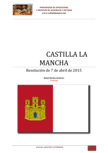 Comentario Oposición 2015-Castilla la Mancha