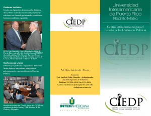 del CIEDP - Metro - Universidad Interamericana de Puerto Rico