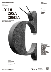 y la casa crec&iacute;a - Centro Dram&aacute;tico Nacional