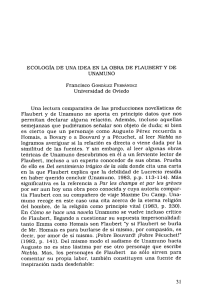pdf Ecología de una idea en la obra de Flaubert y de Unamuno
