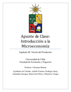 Apunte de Clase: Introducción a la Microeconomía - U