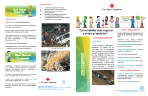 deslizamientos - Cruz Roja Colombiana