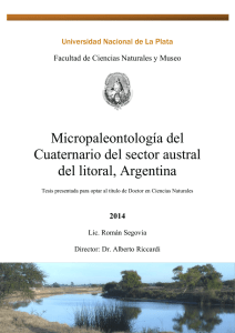 Micropaleontología del Cuaternario del sector austral del litoral
