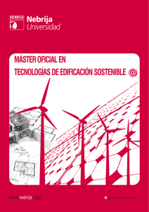 máster oficial en tecnologías de edificación sostenible