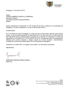 Respuesta Universidad de Cartagena