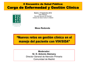 D. Jorge del Romero Nuevos retos en gestión clínica en el manejo