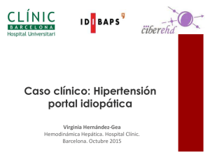 Caso clínico: Hipertension portal idiopatica