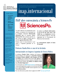 INAP abre convocatoria a Sciences-Po